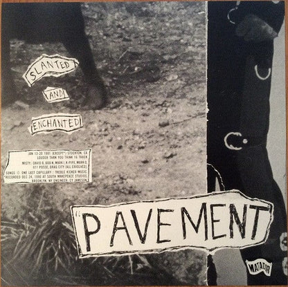 Pavement - Slanted And Enchanted (LP) Matador Vinyl 744861003809