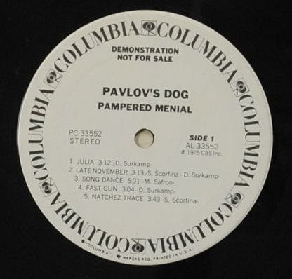 Pavlov's Dog - Pampered Menial (LP) Columbia Vinyl