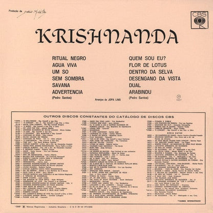 Pedro Santos - Krishnanda (LP) Mr Bongo Vinyl 7119691245317