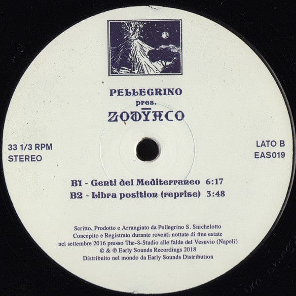 Pellegrino Zodyaco – Zodyaco (12", Early Sounds Recordings, 2018) Image 4