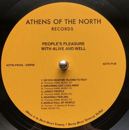 People's Pleasure With Alive And Well (3) - Do You Hear Me Talking To You? (LP, Album, RE) Athens Of The North