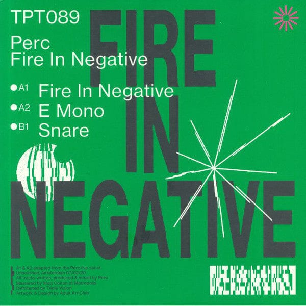 Perc - Fire In Negative (12") Perc Trax Vinyl