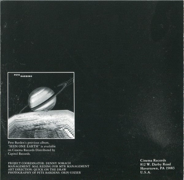 Pete Bardens – Speed Of Light (CD, Capitol Records, 1988) Image 5