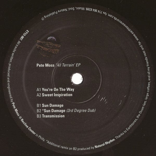 Pete Moss – All Terrain EP (12", Earthtones Recordings, 2000) Front Cover