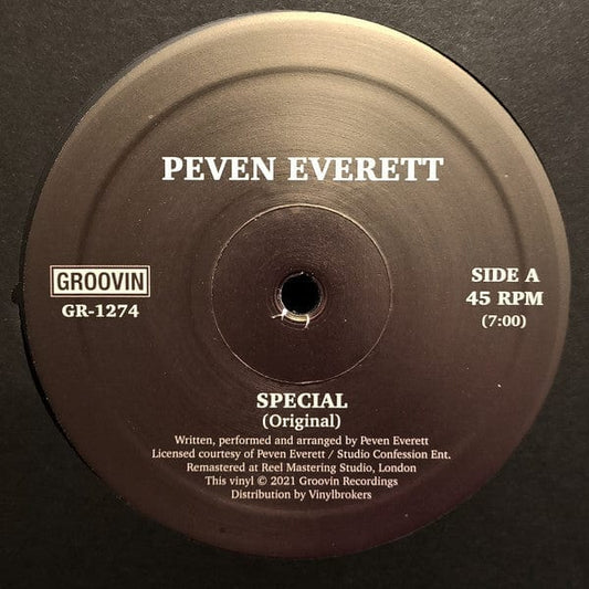 Peven Everett - Special (12") Groovin Recordings Vinyl