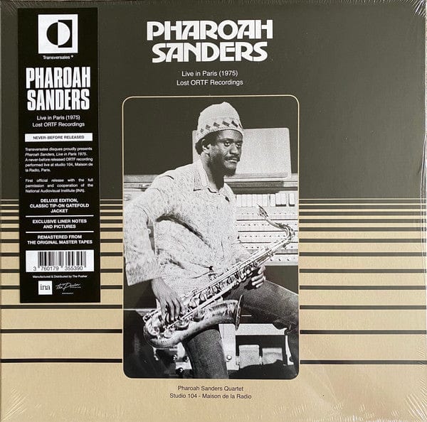 Pharoah Sanders - Live In Paris (1975) (Lost ORTF Recordings) (LP) Transversales Disques,INA Vinyl 3760179355390