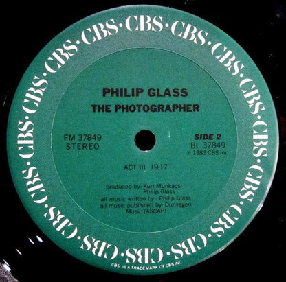 Philip Glass - The Photographer (LP) CBS,CBS Vinyl 074643784917