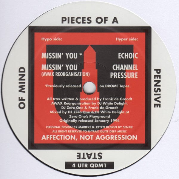 Pieces Of A Pensive State Of Mind - Pieces Of A Pensive State Of Mind (12") U-Trax Vinyl