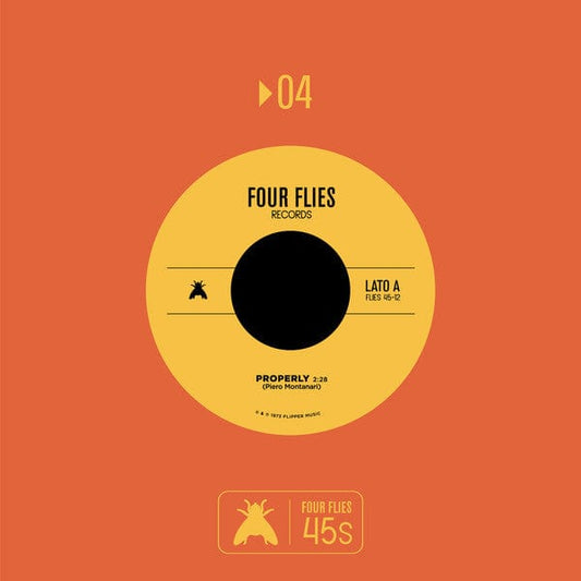 Piero Montanari, Roberto Conrado - Properly / Acromatic (7") Four Flies Records Vinyl