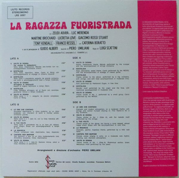 Piero Umiliani - La Ragazza Fuoristrada on Schema at Further Records