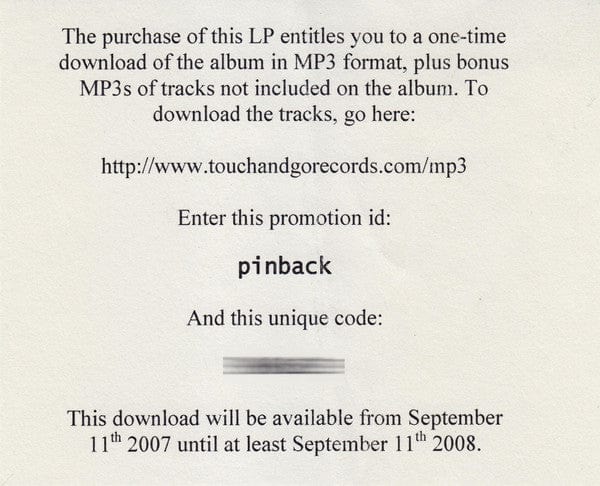 Pinback - Autumn Of The Seraphs (LP, Album) on Further Records at Further Records