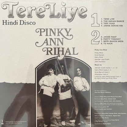 Pinky*, Ann*, Rihal* - Tere Liye (Hindi Disco) (LP) Naya Beat Records Vinyl 3760179356892