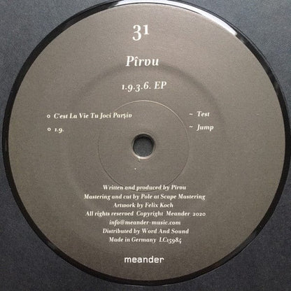 Pîrvu - 1.9.3.6. EP (2x12") Meander Vinyl