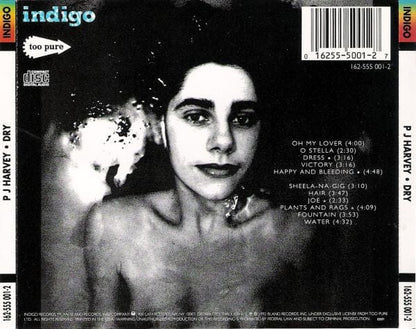 PJ Harvey - Dry (CD) Indigo (5),Too Pure CD 016255500127