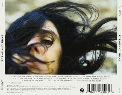 PJ Harvey – Let England Shake (CD, Island Records, 2011) Back Cover