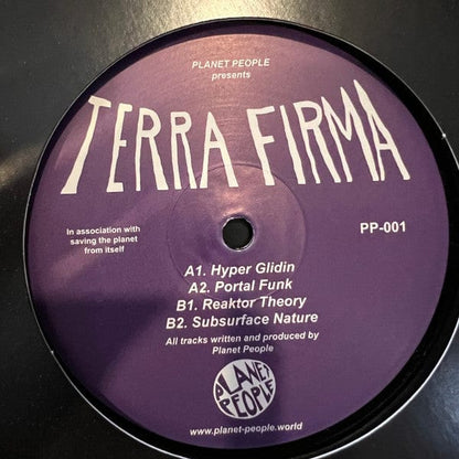 Planet People - Terra Firma EP (12") Planet People Vinyl