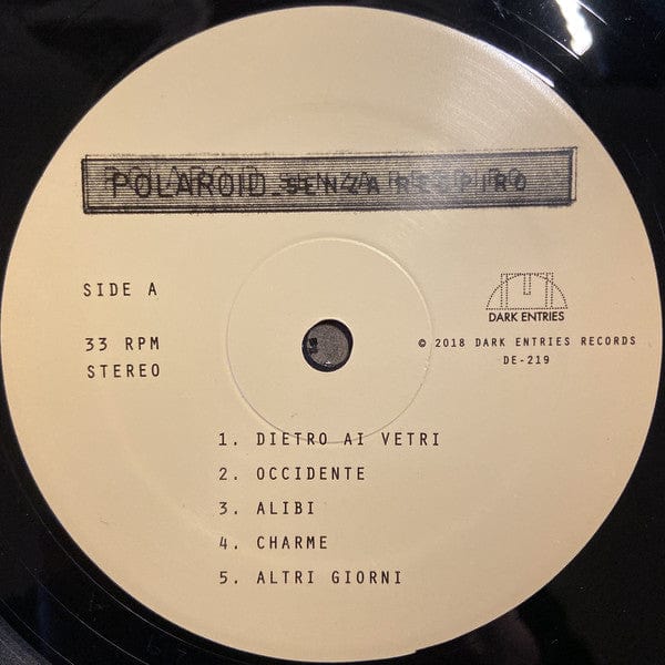Polaroid (3) - Senza Respiro (LP, Album, RE, RM) Dark Entries