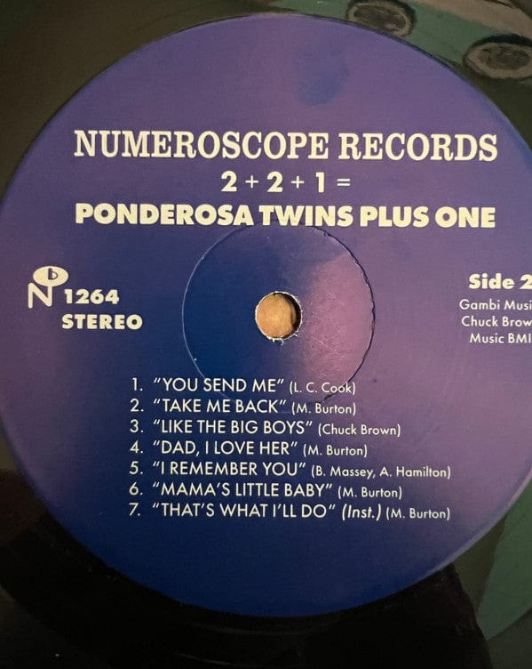 Ponderosa Twins + One – 2+2+1 = Ponderosa Twins + One (LP, Green, Numeroscope Records, 2022) Image 3