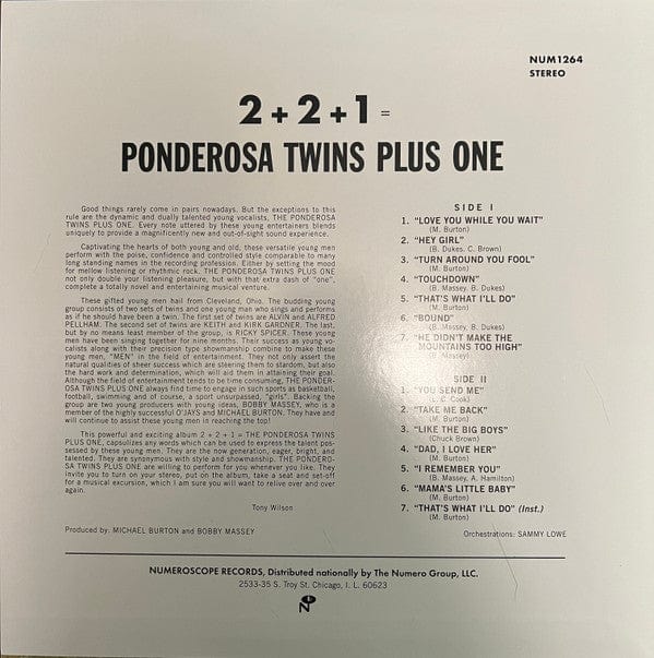 Ponderosa Twins + One – 2+2+1 = Ponderosa Twins + One (LP, Green, Numeroscope Records, 2022) Image 4