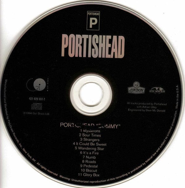 Portishead - Dummy (CD) Go! Discs,London Records,Go! Beat CD 042282855329