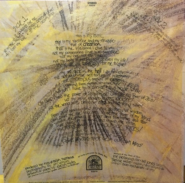 Power Of Zeus – The Gospel According To Zeus (LP, Half Speed Mastered, Rare Earth, 2019) Image 3