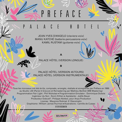 Preface - Palace Hôtel (12") Discomatin Vinyl