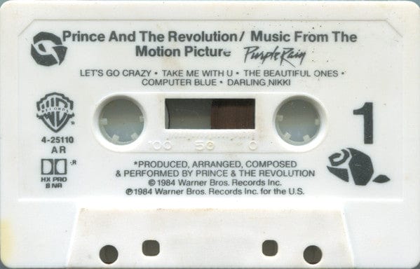 Prince And The Revolution - Purple Rain (Cassette) Warner Bros. Records,Warner Bros. Records Cassette 07599251104