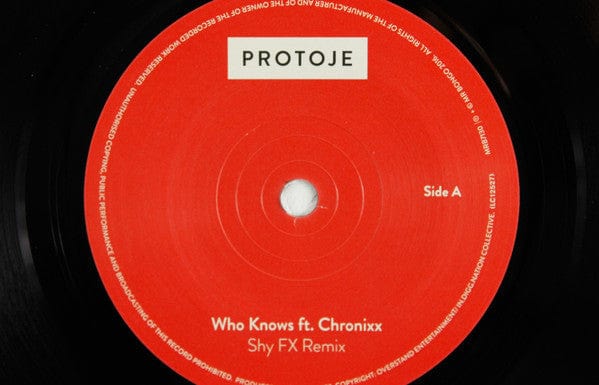 Protoje - Who Knows (Shy FX Remix) (7", Single) Mr Bongo