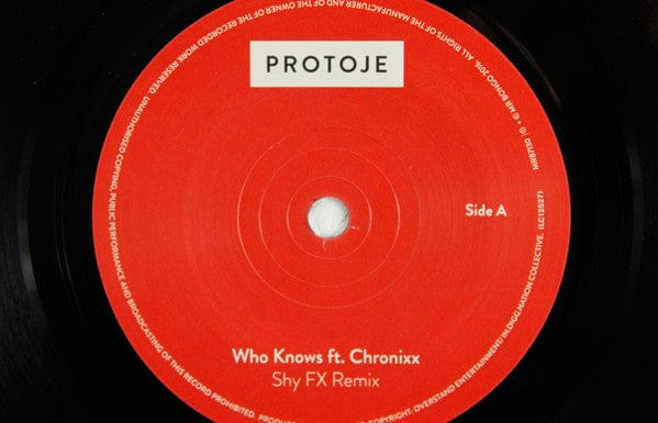 Protoje - Who Knows (Shy FX Remix) (7") Mr Bongo Vinyl 7119691243672