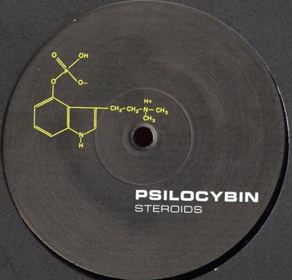 Psilocybin – Steroids (12", Black Series Recordings, 1998) Front Cover