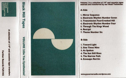 Pye Corner Audio - Black Mill Tapes Volume 2: Do You Synthesize? (Cassette) Further Records Cassette