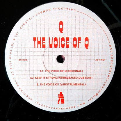 Q (10) - The Voice Of Q (12") Isle Of Jura Records Vinyl