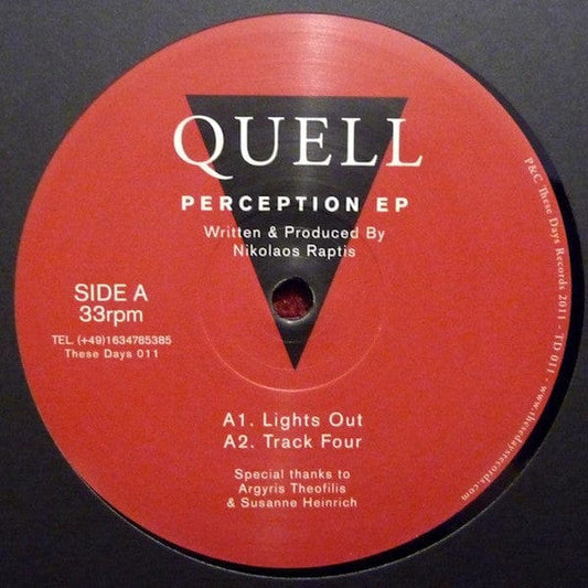 Quell (3) - Perception EP (12") These Days Vinyl