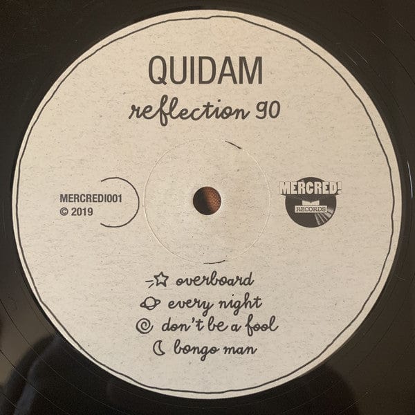 Quidam – Reflection 90 (12", Mercredi Records, 2019) Front Cover