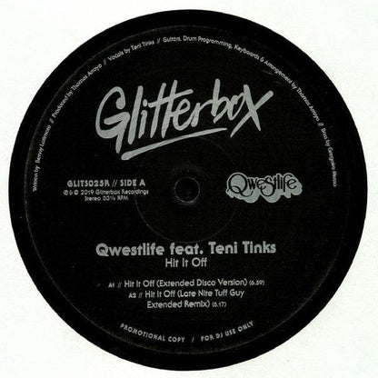 Qwestlife Feat. Teni Tinks - Hit It Off (12", Promo) on Glitterbox at Further Records