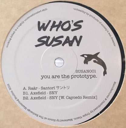 Raär / Axefield - You Are The Prototype.  (12") Who's Susan Vinyl