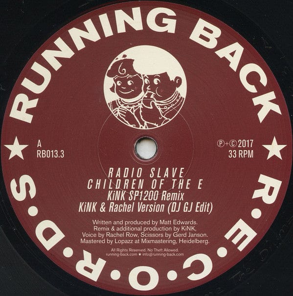 Radio Slave - Radio Slave E.P Children Of The E KiNK & Justin Van Der Volgen Remixes (12", EP) Running Back