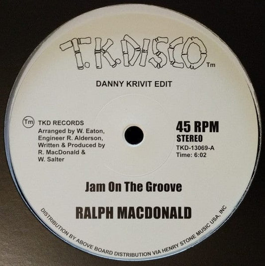 Ralph MacDonald, Foxy - Jam On The Groove (Danny Krivit Edit) / Get Off Your Aaah And Dance (Danny Krivit Edit) (12") T.K. Disco