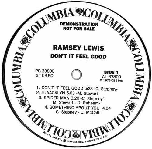 Ramsey Lewis - Don't It Feel Good (LP, Album, Promo) on Columbia at Further Records