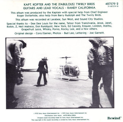 Randy California - Kapt. Kopter And The (Fabulous) Twirly Birds (CD) Epic,Rewind (3) CD 5099748757920