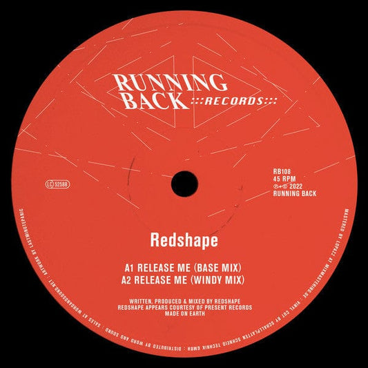 Redshape - Release Me (12") Running Back Vinyl