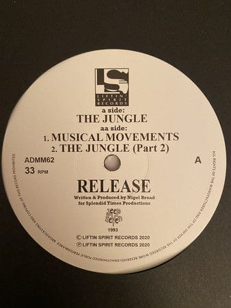 Release - The Jungle / Musical Movements (12", RE, 180) on Liftin' Spirit Records at Further Records