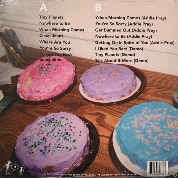 Remember Sports – Sunchokes (LP, Baby Pink, Father/Daughter Records, 2019) Back Cover