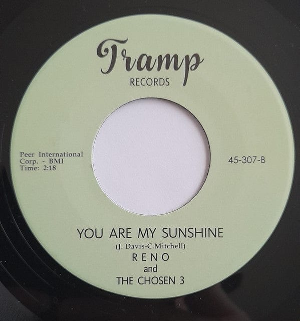 Reno And The Chosen 3 – Soul Bagg / You Are My Sunshine (7", Tramp Records, 2022) Back Cover