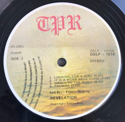 Revelation – Love Affairs (LP, 180g, Tambourine Party Records, 2020) Image 4