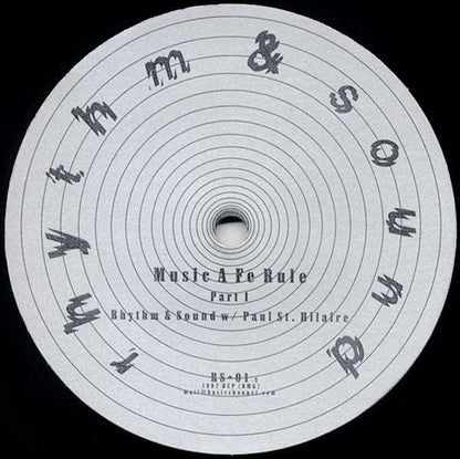 Rhythm & Sound w/ Paul St. Hilaire - Music A Fe Rule (12") Rhythm & Sound Vinyl