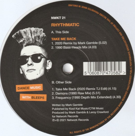 Rhythmatic - Take Me Back (12") Network Records Vinyl 5060870470582>