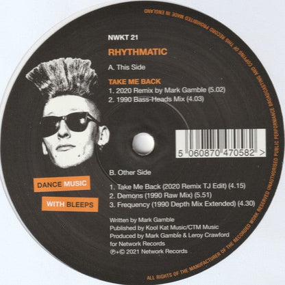 Rhythmatic - Take Me Back (12") Network Records Vinyl 5060870470582>