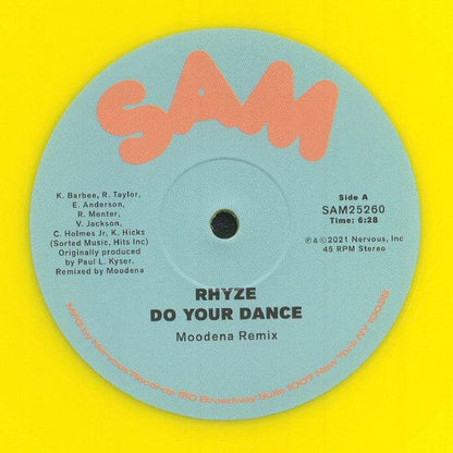 Rhyze - Do Your Dance (Moodena Remix) (12", Yel) on Sam Records at Further Records