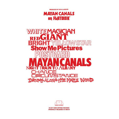 Rich La Bonté - Mayan Canals (LP) Dark Entries Vinyl